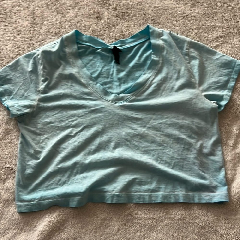 Blue target wild fable croped shirt